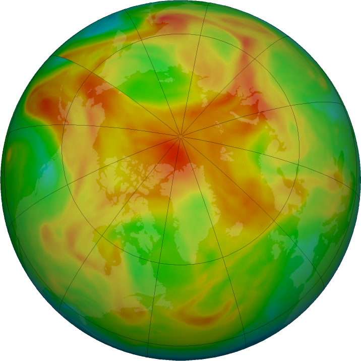 Arctic ozone map for 27 April 2023